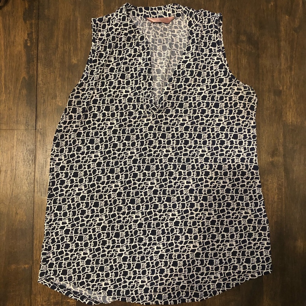 Navy and White blouse!